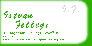 istvan fellegi business card